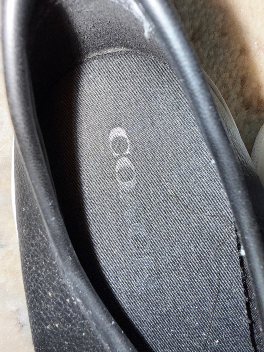 Coach Black Leather Low-Top Sneakers with White Toe Caps - Picture 4 of 5